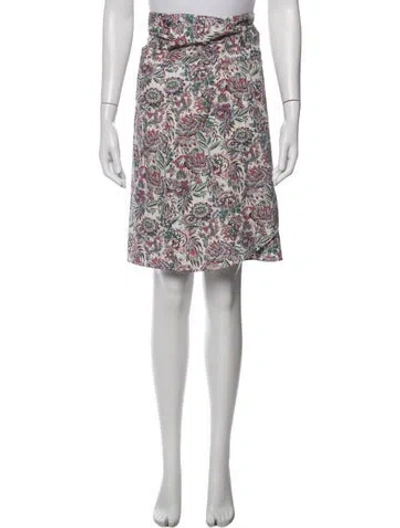 Pre-owned Vanessa Bruno Floral Print Knee-length Skirt In Multicolor