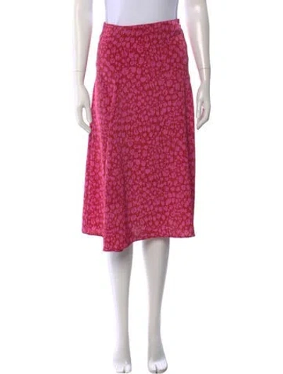 Pre-owned Vanessa Bruno Floral Print Knee-length Skirt In Pink