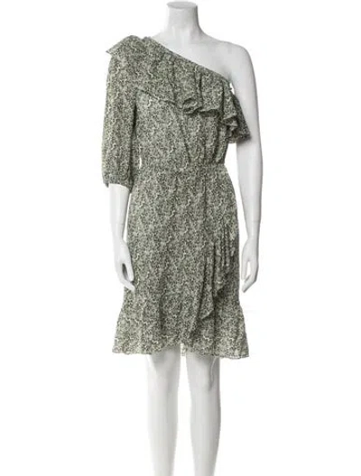 Pre-owned Vanessa Bruno Floral Print Mini Dress In Green