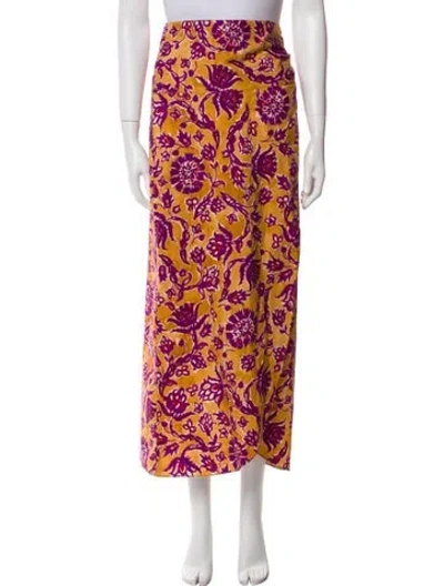 Pre-owned Vanessa Bruno Floral Print Robe In Purple