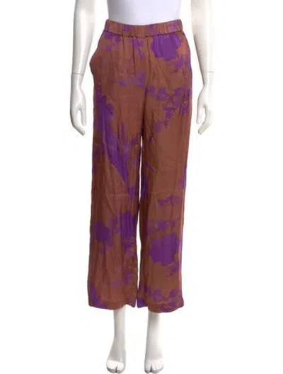 Pre-owned Vanessa Bruno Floral Print Wide Leg Pants In Multicolor
