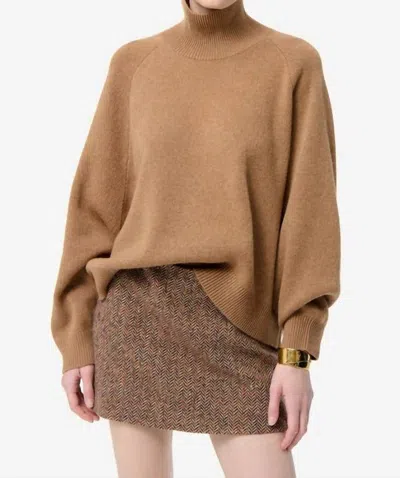 Vanessa Bruno Frene Turtleneck Sweater In Camel In Gold