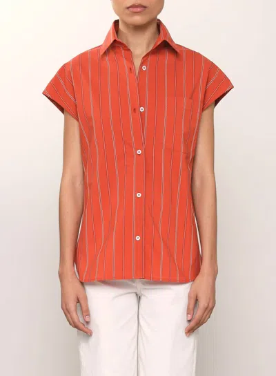 Vanessa Bruno Genesis Top In Paprika In Orange