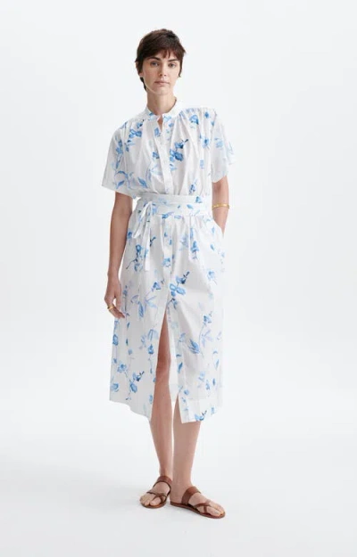 Vanessa Bruno Ghala Floral Shirt Dress In White