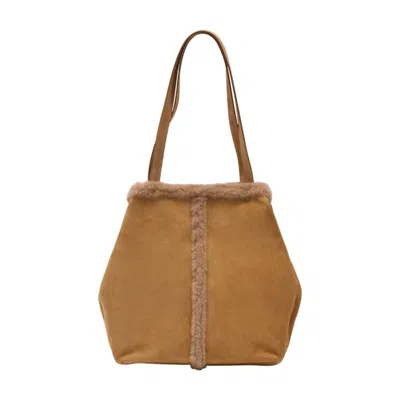 Vanessa Bruno Gm Shopper Bag In Brown