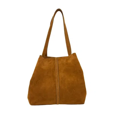 Vanessa Bruno Double Handle Tote Bag In Brown