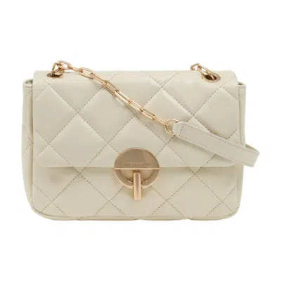 Vanessa Bruno Grand Moon Shoulder Bag -  - Leather - Beige In Sand