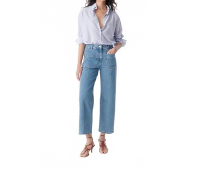 Vanessa Bruno Helias Cropped Jeans In Light Indigo In Blue