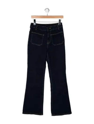 Pre-owned Vanessa Bruno High-rise Flared Jeans In Blue