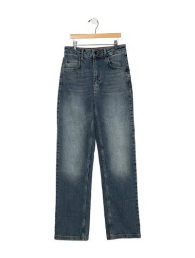 Pre-owned Vanessa Bruno High-rise Straight Leg Jeans In Blue