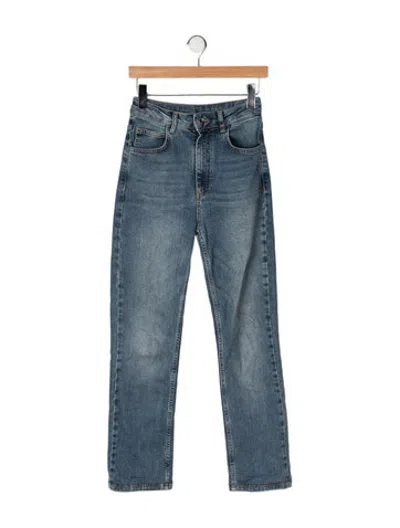 Pre-owned Vanessa Bruno High-rise Straight Leg Jeans In Blue