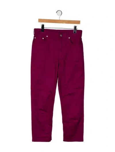 Pre-owned Vanessa Bruno High-rise Straight Leg Jeans In Red