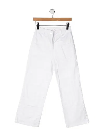 Pre-owned Vanessa Bruno High-rise Straight Leg Jeans In White