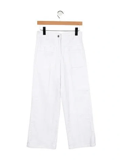 Pre-owned Vanessa Bruno High-rise Wide Leg Jeans In White
