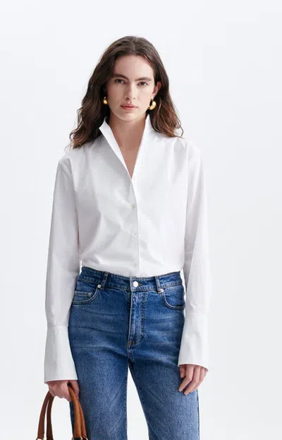Vanessa Bruno Hugo Oversized Cotton Long Sleeve Shirt In Multi