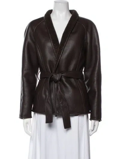 Pre-owned Vanessa Bruno Jacket In Brown