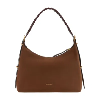 Vanessa Bruno Jess Pm Zip Shoulder Bag -  - Leather - Brown