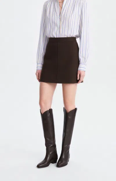 Vanessa Bruno Juna Mini Skirt In Brown