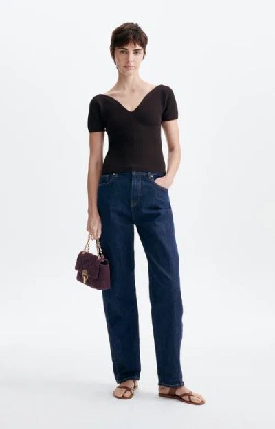 Vanessa Bruno Knit Top In Black