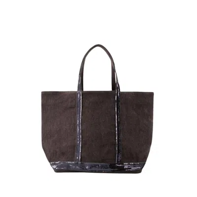 Vanessa Bruno L Shopper Bag - Linen - Black