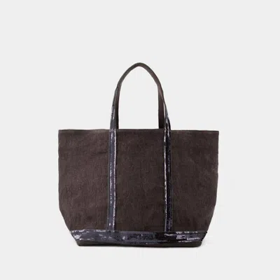Vanessa Bruno L Shopper Bag - Linen - Black
