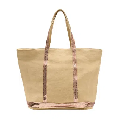 Vanessa Bruno L Shopper Bag -  - Linen - Beige In Brown