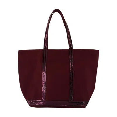 Vanessa Bruno L Zippe Shopper Bag - Cotton - Purple In Black