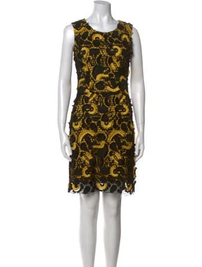 Pre-owned Vanessa Bruno Lace Pattern Knee-length Dress In Multi