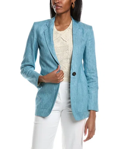 Vanessa Bruno Lamiss Linen Jacket In Blue