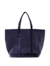 Vanessa Bruno Large Cabas Sequin-embellished Tote Bag In Blue