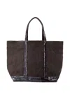 Vanessa Bruno Large Cabas Sequin-trimmed Tote Bag