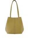 Vanessa Bruno Large Calfskin Tote Bag In Green