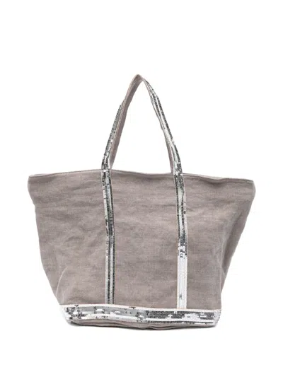 Vanessa Bruno Large Sequin-embellished Tote Bag In Purple