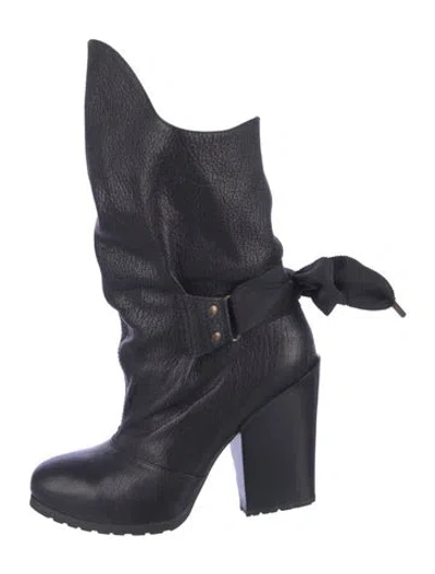 Pre-owned Vanessa Bruno Leather Boots In Blue