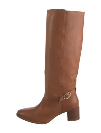 Pre-owned Vanessa Bruno Leather Riding Boots In Brown