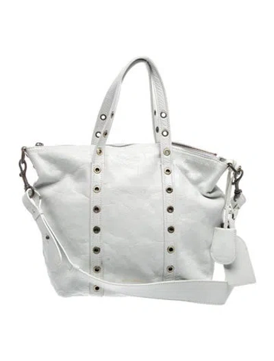 Pre-owned Vanessa Bruno Leather Top Handle Bag In Blue