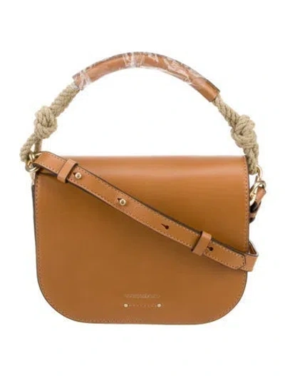 Pre-owned Vanessa Bruno Leather Top Handle Bag In Brown