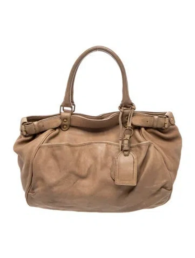 Pre-owned Vanessa Bruno Leather Top Handle Bag In Brown