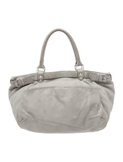 Pre-owned Vanessa Bruno Leather Top Handle Bag In Gray