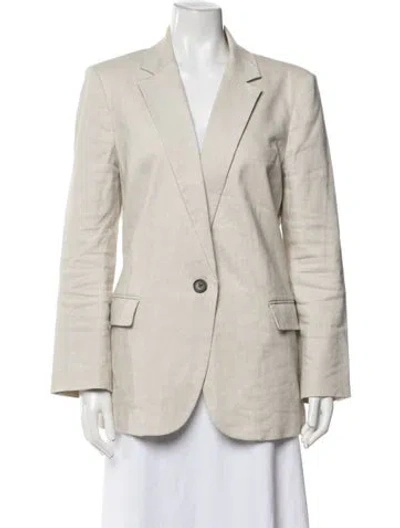 Pre-owned Vanessa Bruno Linen Blazer In Neutrals