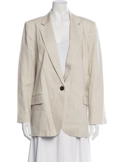 Pre-owned Vanessa Bruno Linen Blazer W/ Tags In Neutrals