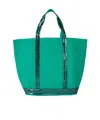 Vanessa Bruno Logo Canvas Shoulder Bag In Green