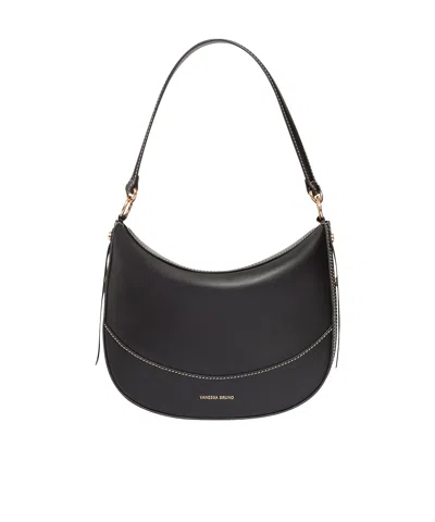 Vanessa Bruno Logo Shoulder Bag In Black