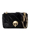 Vanessa Bruno Large Moon Shoulder Bag In Black