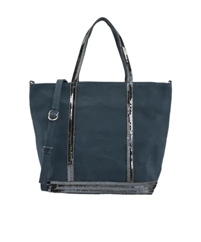 Vanessa Bruno Logo Shoulder Bag In Blue