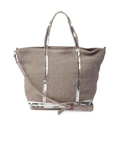 Vanessa Bruno Logo Shoulder Bag In Nude