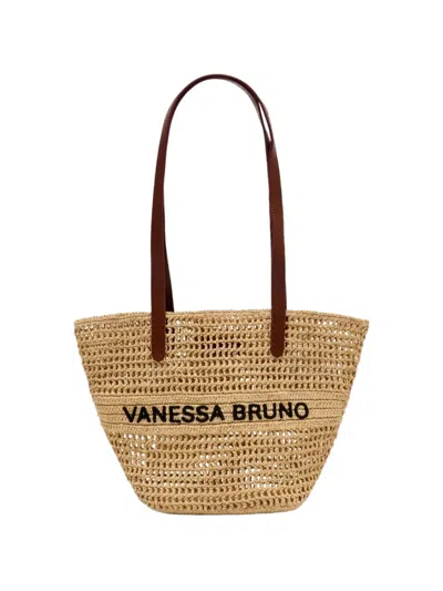 Vanessa Bruno Logo-detail Tote Bag In Neutral