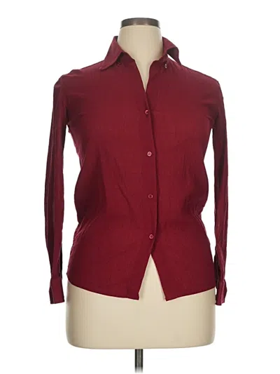Pre-owned Vanessa Bruno Long Sleeve Blouse In Burgundy