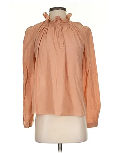 Pre-owned Vanessa Bruno Long Sleeve Blouse In Orange