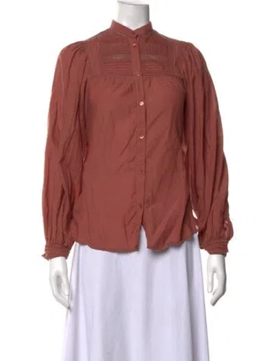 Pre-owned Vanessa Bruno Long Sleeve Blouse In Orange